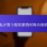 私が思う彫刻家西村有の技術